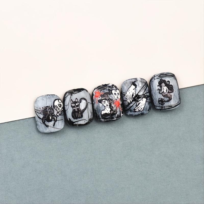 5D Embossed Evil Queen Nail Stickers Nail Decal Women Girl Gift