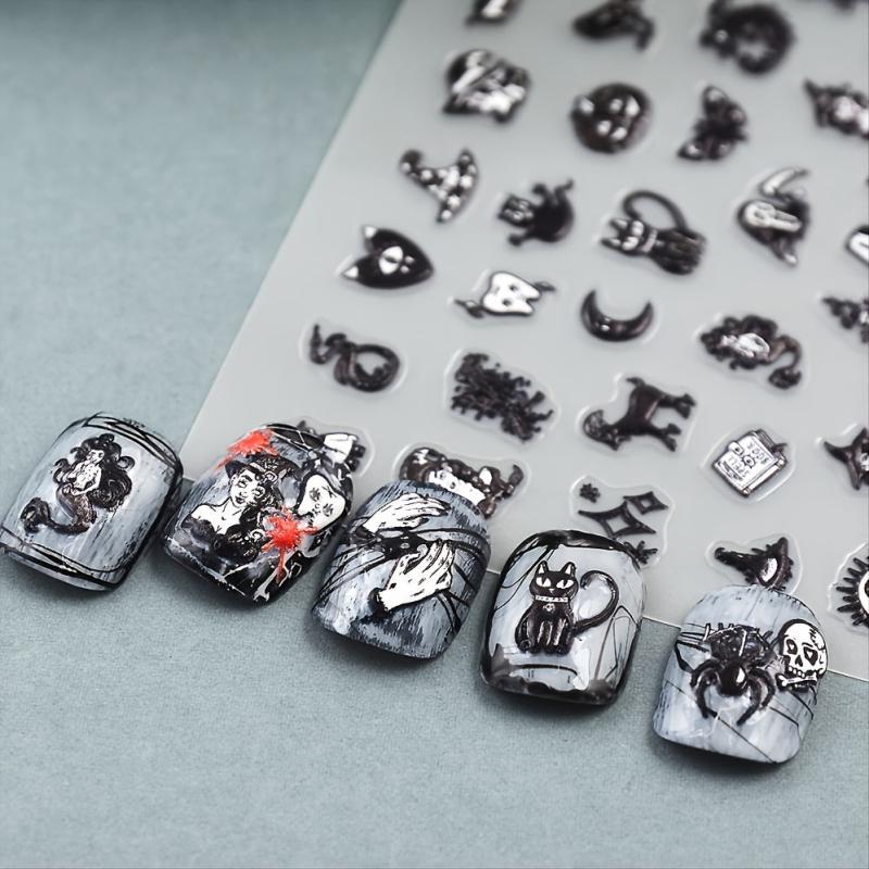 5D Embossed Evil Queen Nail Stickers Nail Decal Women Girl Gift