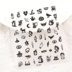 5D Embossed Evil Queen Nail Stickers Nail Decal Women Girl Gift