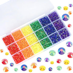 3-5mm Resin Rhinestones Set Flat Back Glitter Crystal Bulk Rhinestones