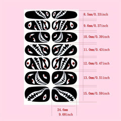 Halloween Nail Wraps Art Stickers Pumpkin Bat Ghost Spider Pattern