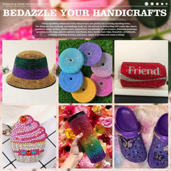 3 Boxes Resin Rhinestone Kits 2-6mm Round Jelly Rhinestones