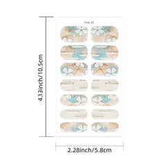 3D Flower Nail Art Stickers Self Adhesive Decals for DIY or Salons