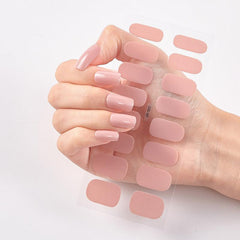 Solid Beauty Nails Stickers Full Cover Wraps Nail Polish Stickers 16 Pcs Sheet