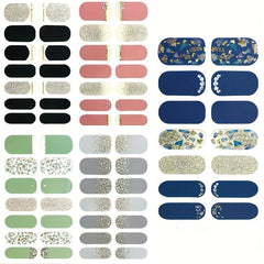Glitter Gradient Street Nail Decal Strips + 2 Nail Files