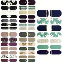 Glitter Gradient Street Nail Decal Strips + 2 Nail Files