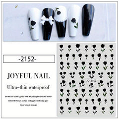 Butterfly and Flower Nail Stickers for Spring Summer Nail Art