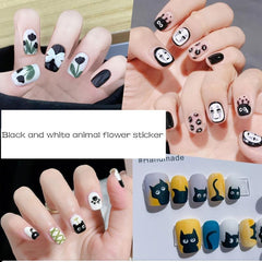 Butterfly and Flower Nail Stickers for Spring Summer Nail Art