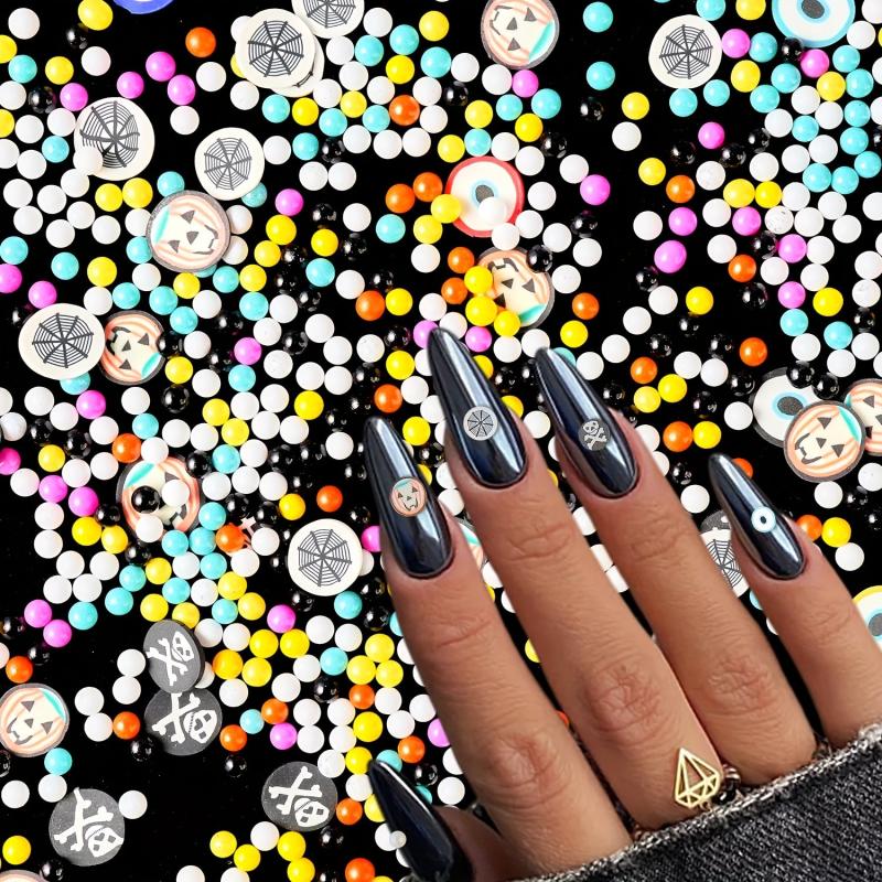24 Grids Halloween Cross Nail Art 3D Pumpkin Snowflake Nail Sheet