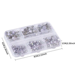 1440Pcs 6 Grids Crystal AB Rhinestones For Nail Art
