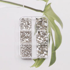 1440Pcs 6 Grids Crystal AB Rhinestones For Nail Art