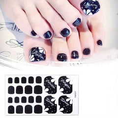Floral Toenail Stickers Self Adhesive Nail Wraps For Nail Art