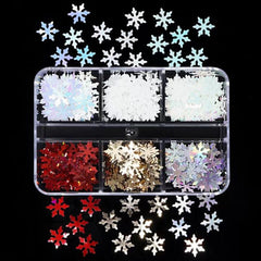 Christmas Snowflake Nail Sequins Winter Beauty