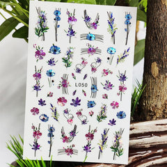 3D Nail Sticker Waterproof Shining Decals Stickers For Nails