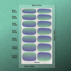 Gradient Nail Polish Strips Full Wrap Nail Stickers