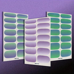 Gradient Nail Polish Strips Full Wrap Nail Stickers