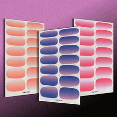Gradient Nail Polish Strips Full Wrap Nail Stickers