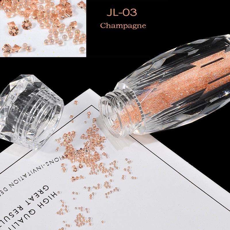 Colorful Micro Caviar Glass Beads for Nail Art