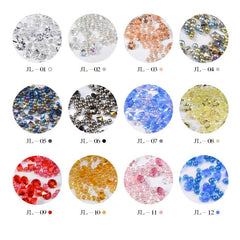 Colorful Micro Caviar Glass Beads for Nail Art