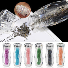 Colorful Micro Caviar Glass Beads for Nail Art