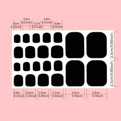 Rhinestone Toe Nail Polish Stickers Self Adhesive Art Decal Strips Kit