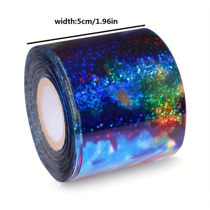 Gradient Sky Nail Foil Transfer Stickers For DIY Nail Art