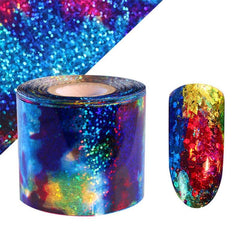 Gradient Sky Nail Foil Transfer Stickers For DIY Nail Art