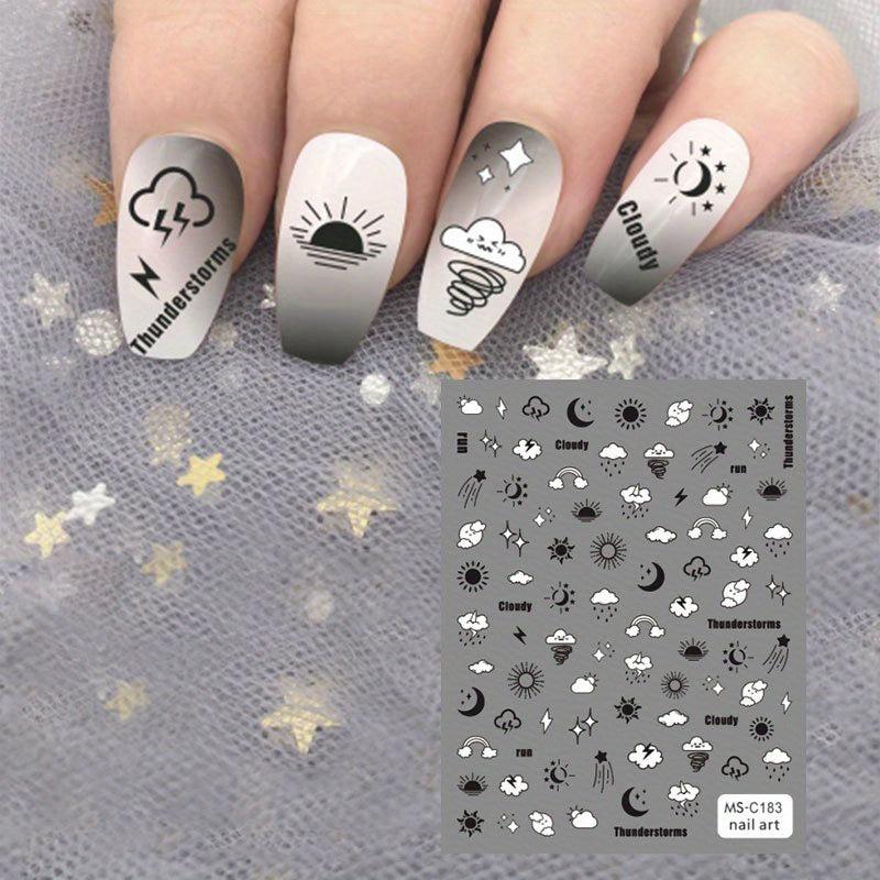 Mixed Style Nail Art Stickers Self Adhesive Nail Decals for DIY