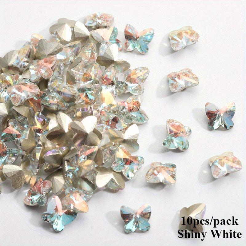 Iridescent Butterfly Rhinestone Eye Gems for Crafts