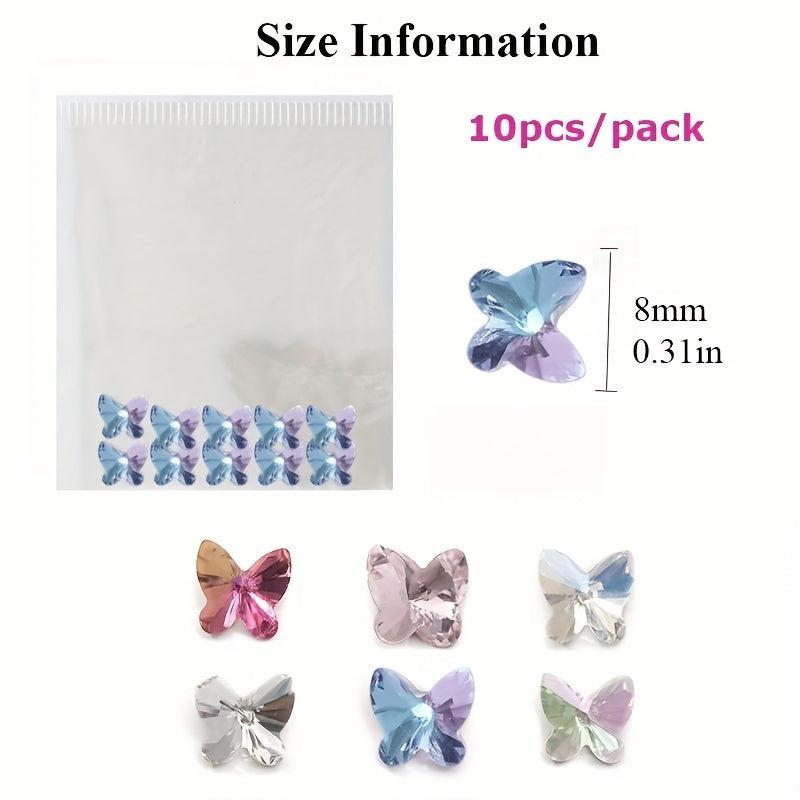Iridescent Butterfly Rhinestone Eye Gems for Crafts