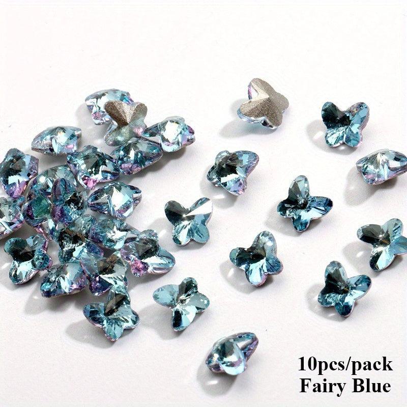 Iridescent Butterfly Rhinestone Eye Gems for Crafts