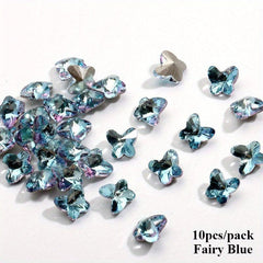 Iridescent Butterfly Rhinestone Eye Gems for Crafts