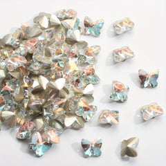 Iridescent Butterfly Rhinestone Eye Gems for Crafts