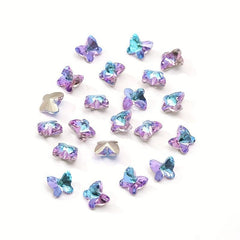 Iridescent Butterfly Rhinestone Eye Gems for Crafts