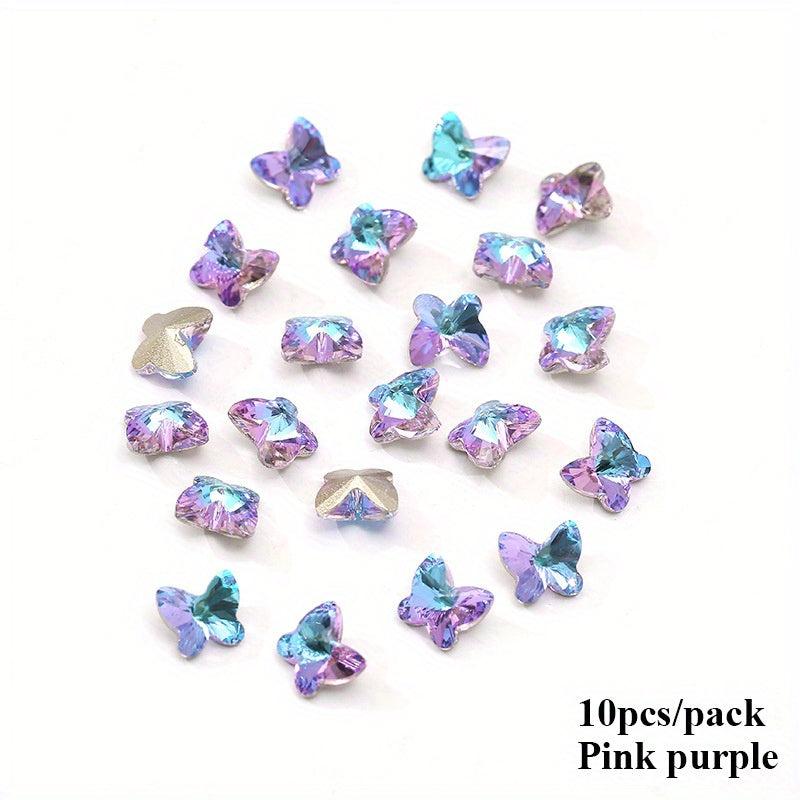 Iridescent Butterfly Rhinestone Eye Gems for Crafts