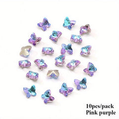 Iridescent Butterfly Rhinestone Eye Gems for Crafts