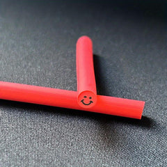 10 Pcs 5mm Smiling Face Polymer Clay Cane for Slime Lip Gloss Resin Nail Art