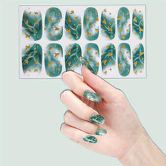 Glitter Nail Polish Strips Adhesive Stickers Full Nail Wraps