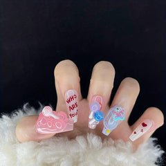 Colorful 3D Acrylic Lollipop Candy Nail Art Charms