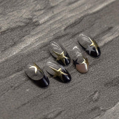 5D Laser Star Art Sticker Holographic Nail Decals