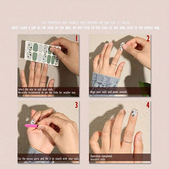 Halloween Skull Full Nail Stickers Gothic Nail Decals For DIY