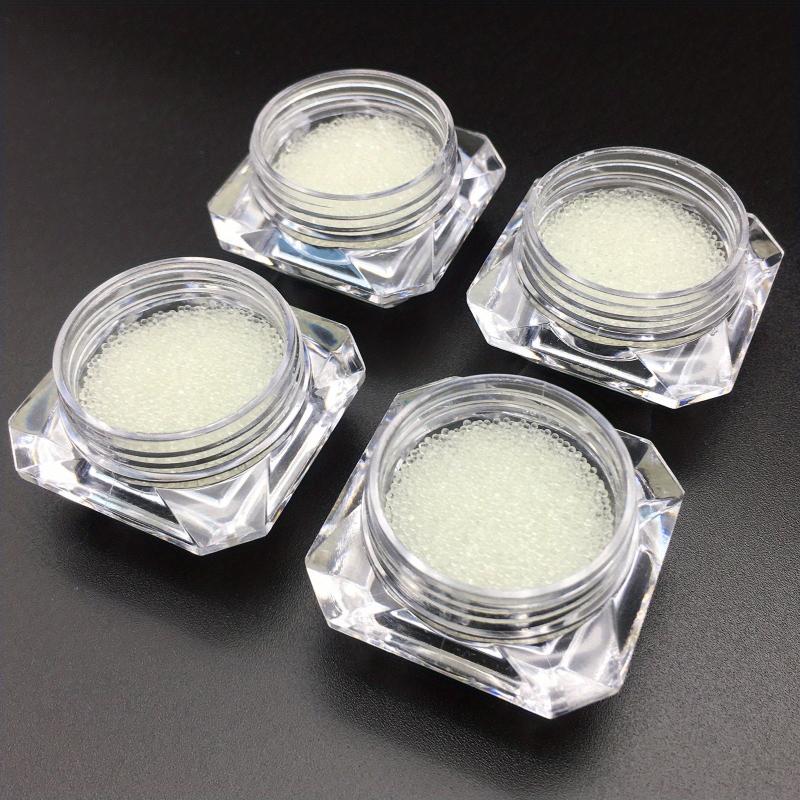 4 Bottle Micro Pixie Beads Gravel Nail Crystals Rhinestones Decorations