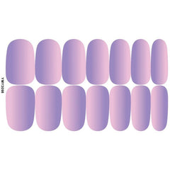 Gradient Nail Polish Strip Solid Gel Nail Sticker Set