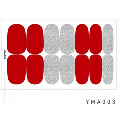 Nail Art Stickers Self Adhesive Nail Wraps for Women & Girls