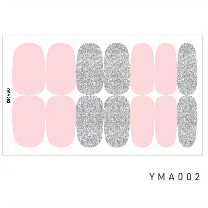 Nail Art Stickers Self Adhesive Nail Wraps for Women & Girls