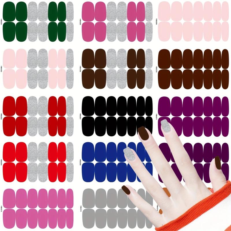 Nail Art Stickers Self Adhesive Nail Wraps for Women & Girls