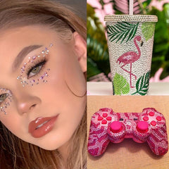 AB Resin Nail Art Rhinestones 15 Colors 3-4mm