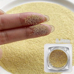 Nail Caviar Beads Golden Silvery Rose Golden Nail Art Metal Mini Beads