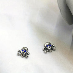 Skull Nail Charms with Rhinestone 3D Alloy Nail Gem