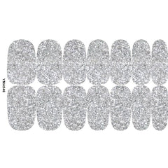 10 Sheets Glitter Nail Polish Stickers Nail Strips Self Adhesive Nail Art Decals